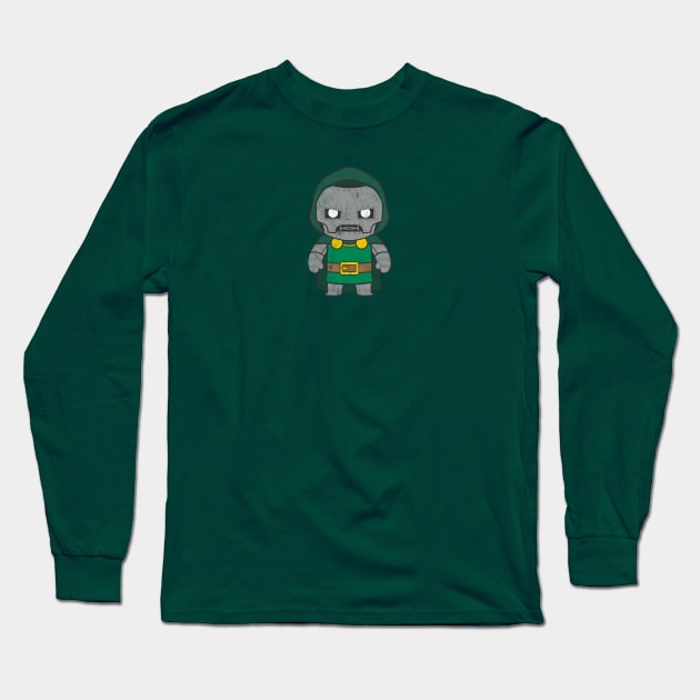 Kawaii Doctor Doom Long Sleeve T-Shirt by gabradoodle